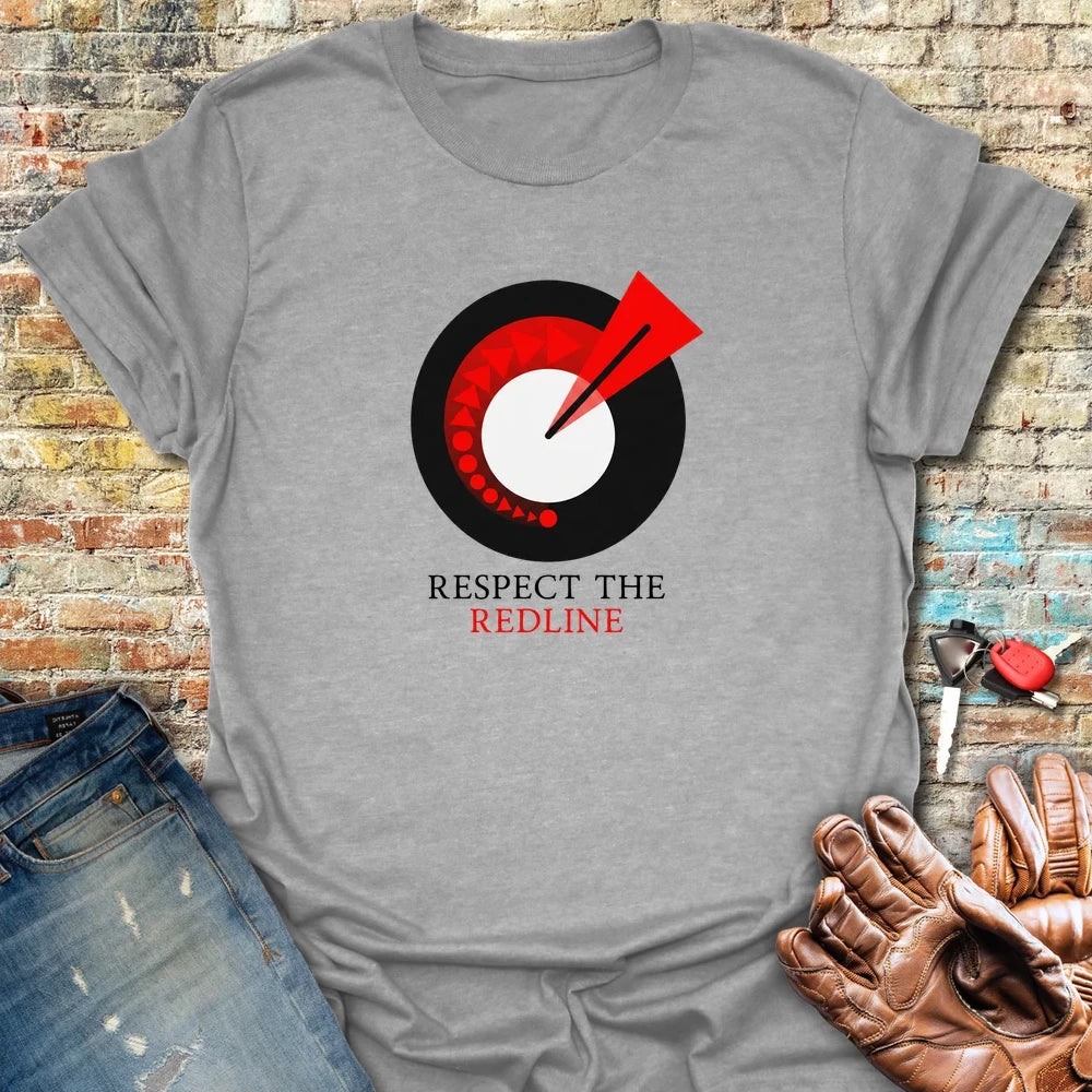 Respect The Redline T-Shirt - Sport Grey