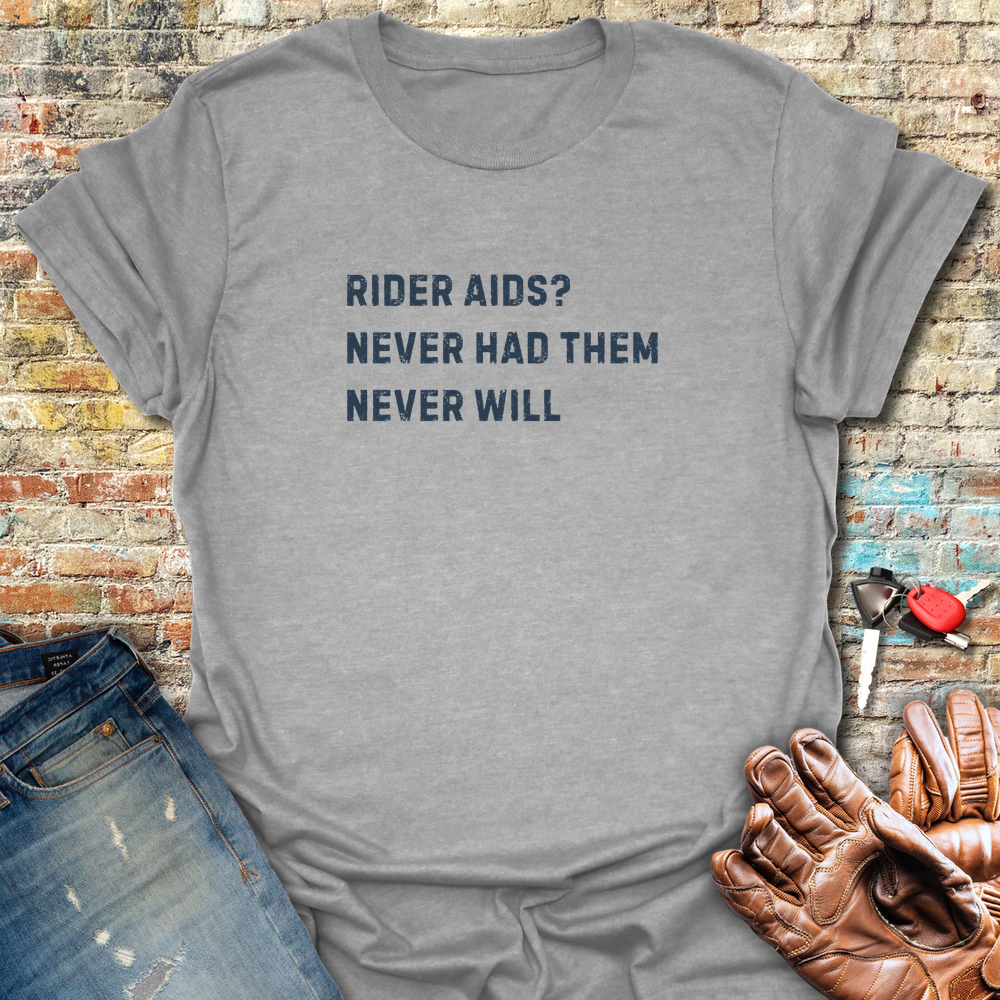 Rider Aids T-Shirt - Sport Grey