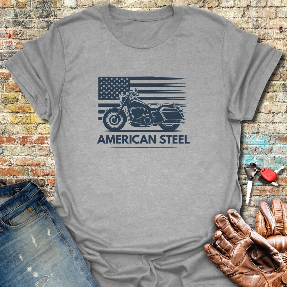 American Steel T-Shirt - Sport Grey
