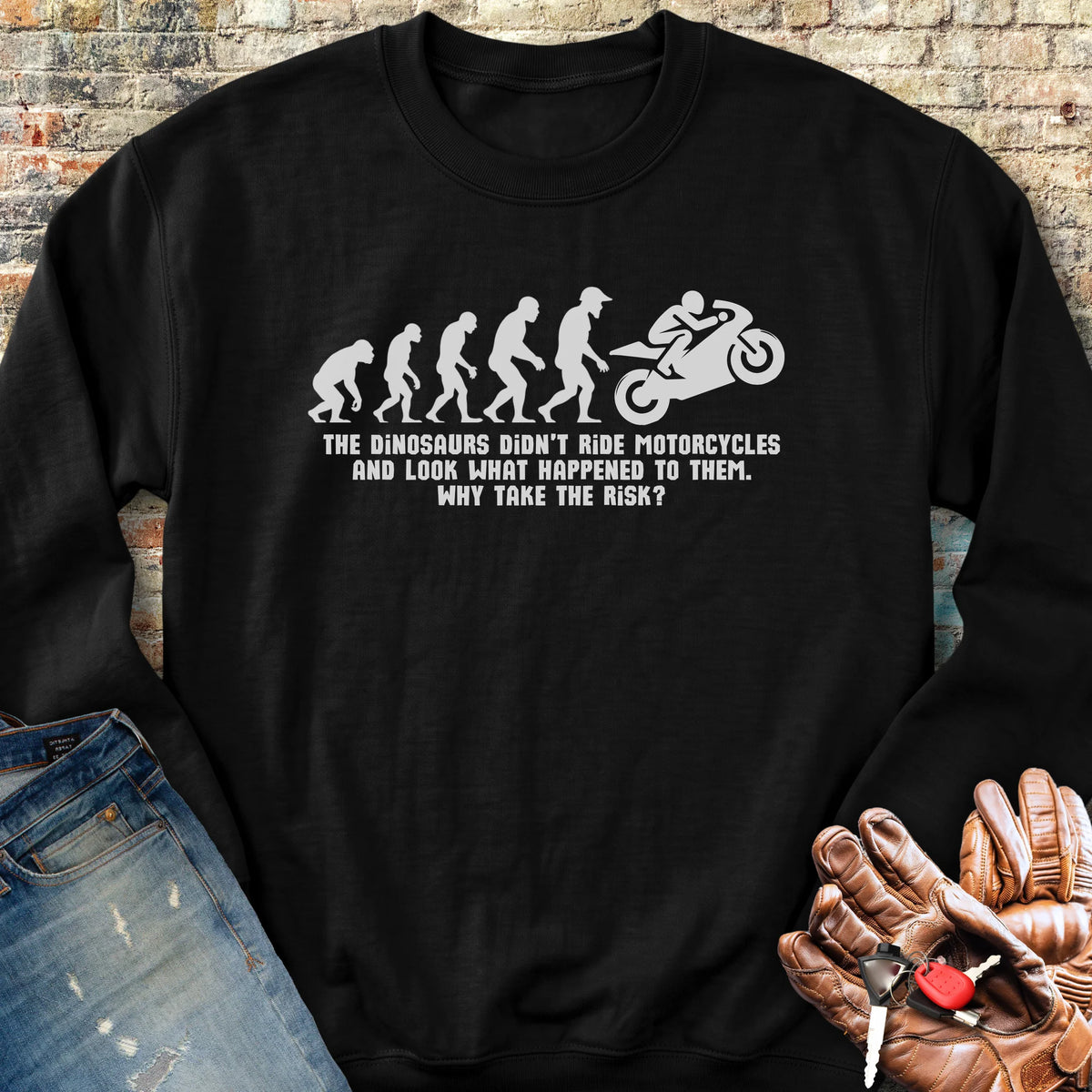 Sports Dinosaurs Sweatshirt - Black