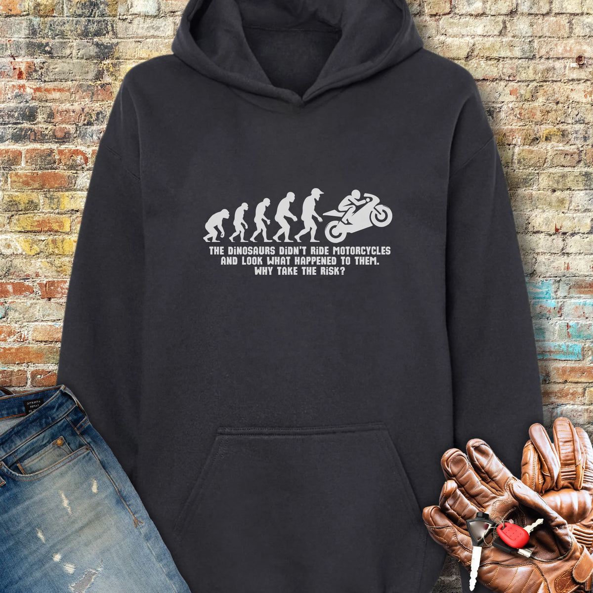 Sports Dinosaurs Hoodie - Black