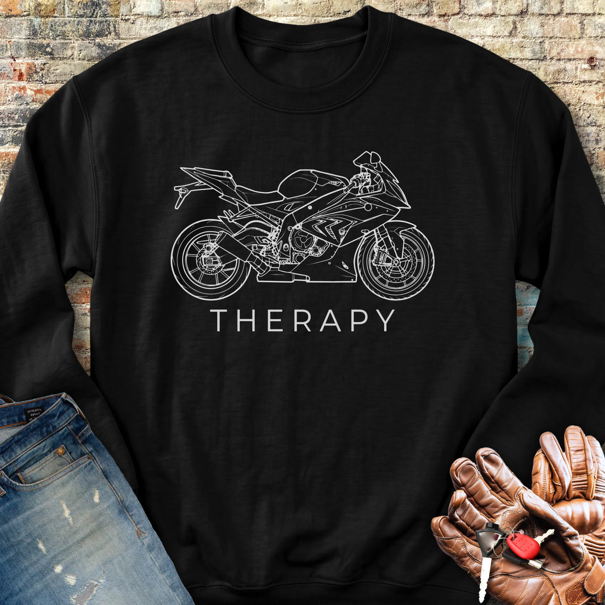 Sportsbike Therapy Sweatshirt - Black