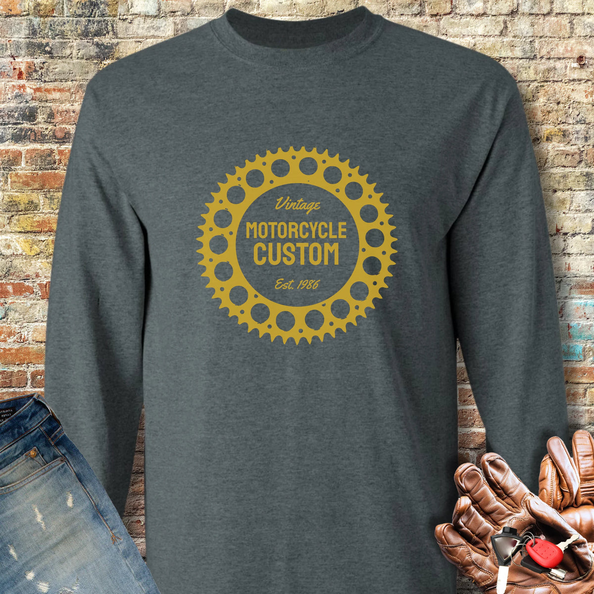 Sprocket Long Sleeve T-Shirt - Dark Heather