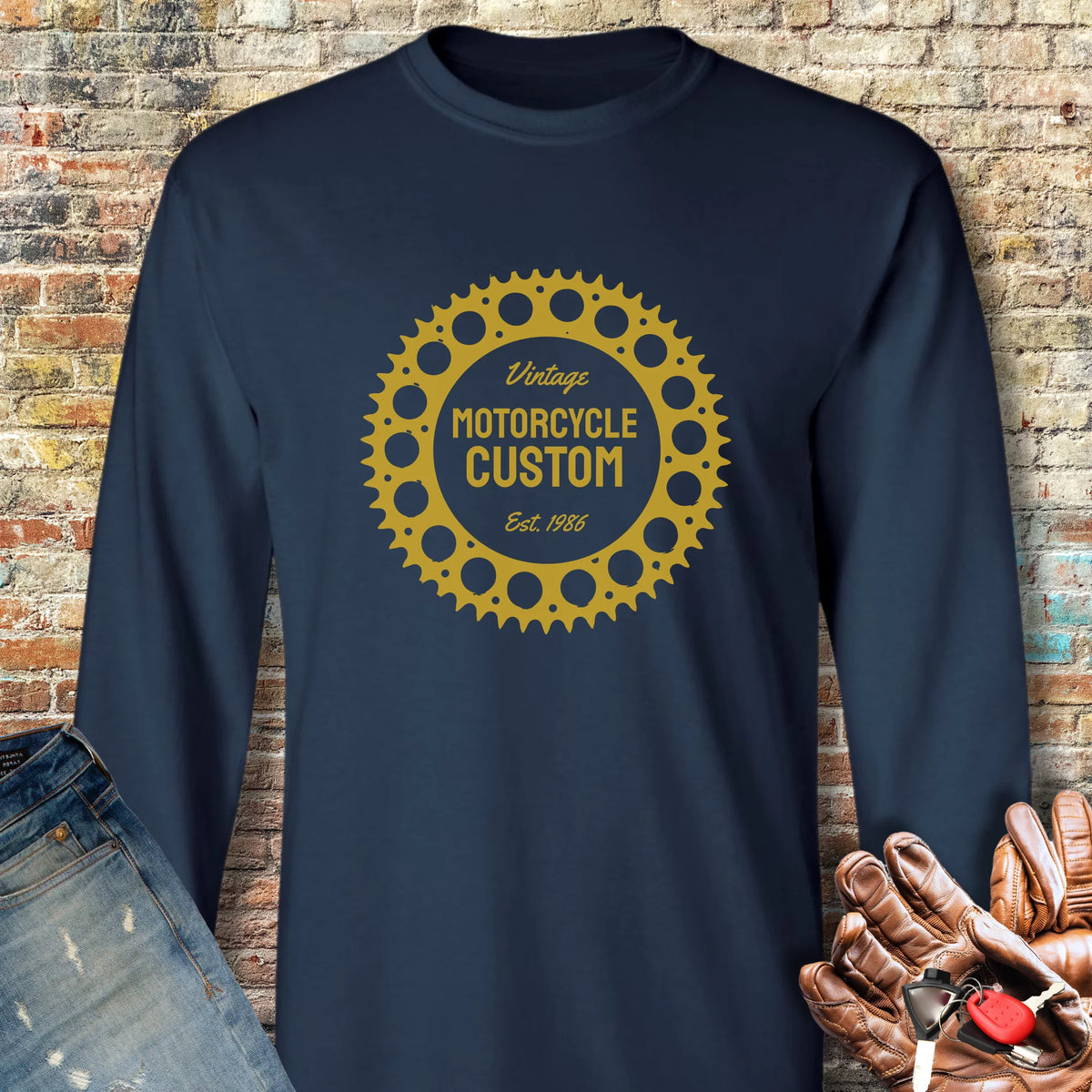 Sprocket Long Sleeve T-Shirt - Navy