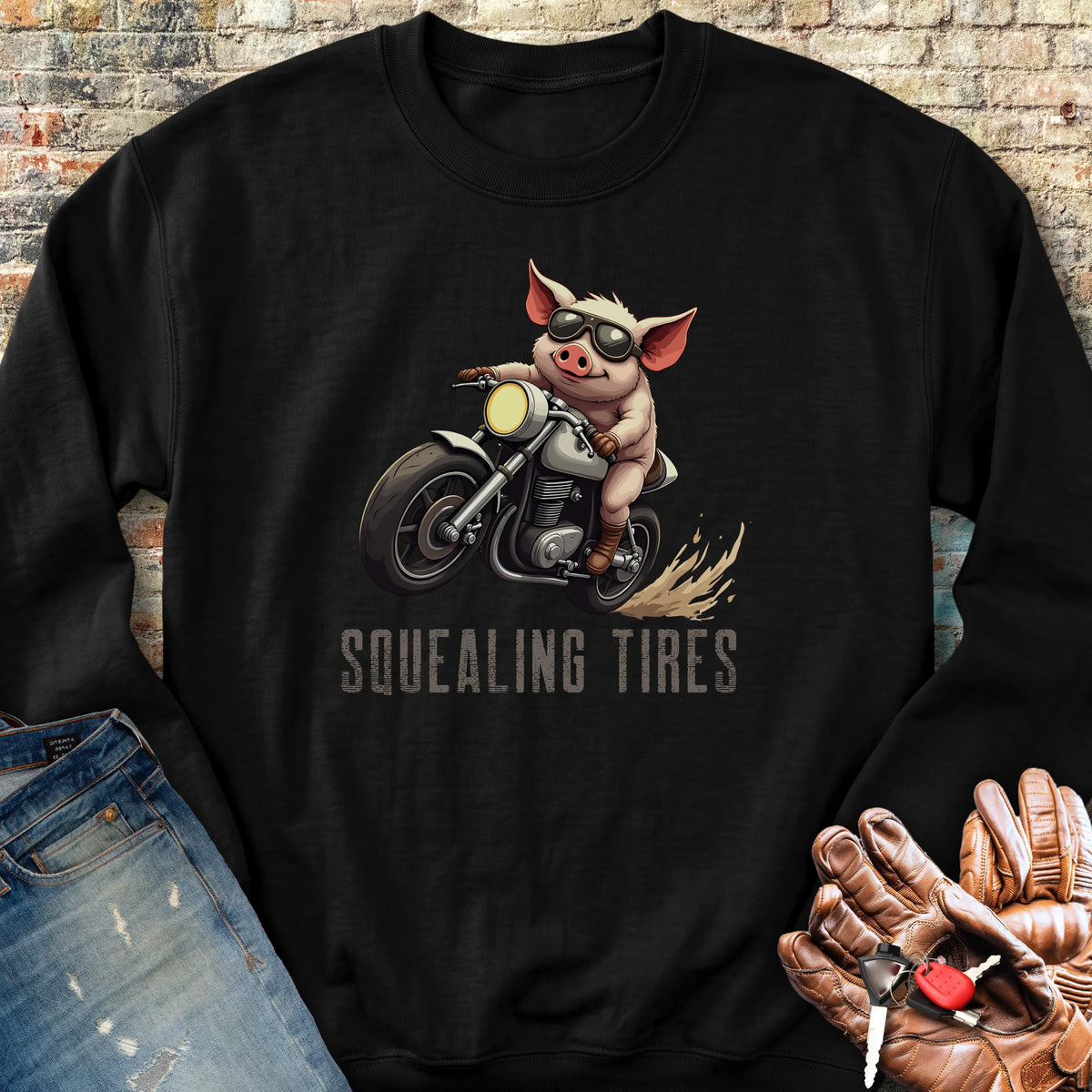 Squealing Tires Sweatshirt - Black