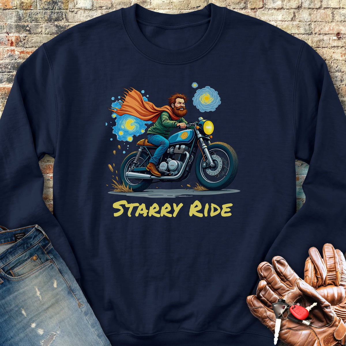 Starry Ride Sweatshirt - Navy