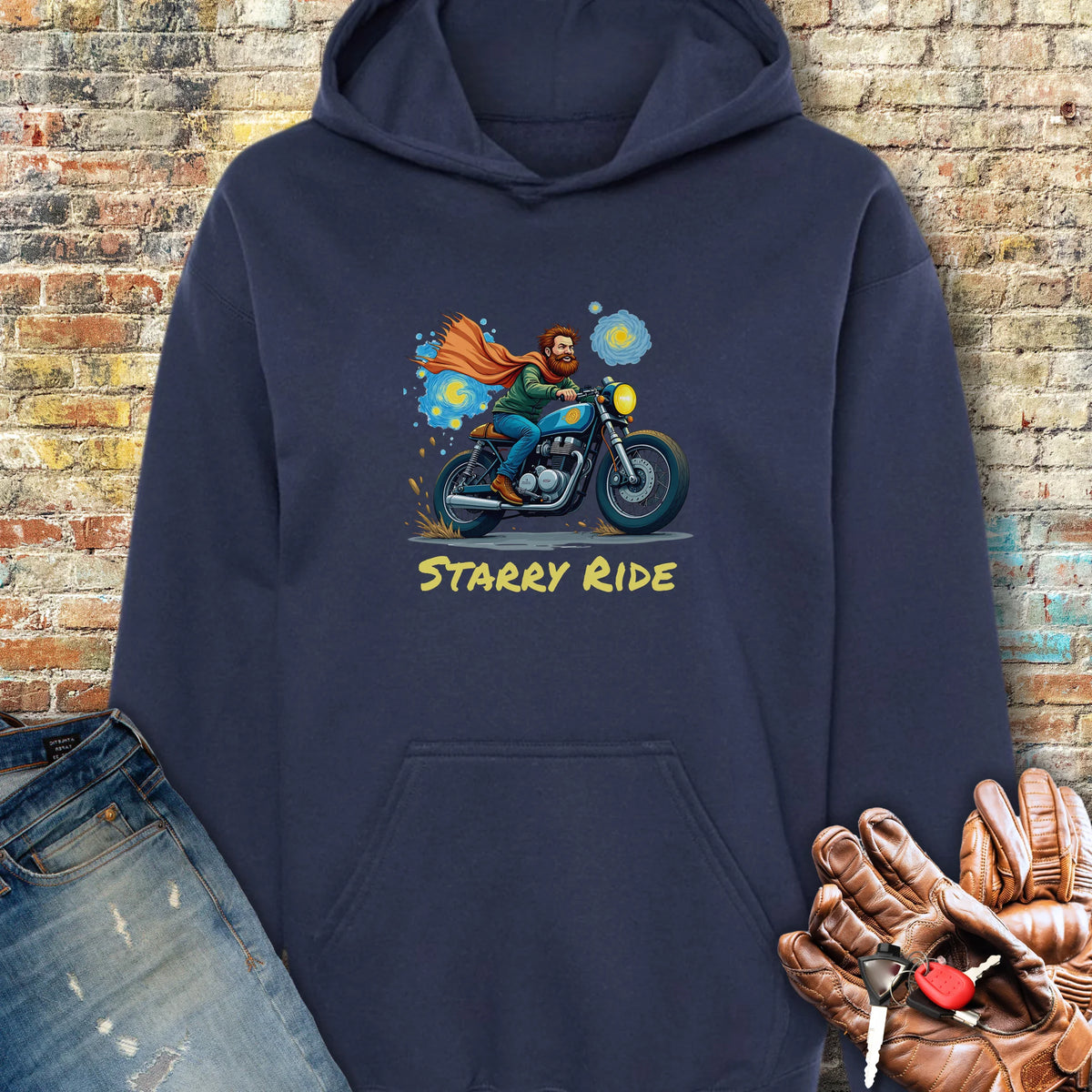 Starry Ride Hoodie - Navy