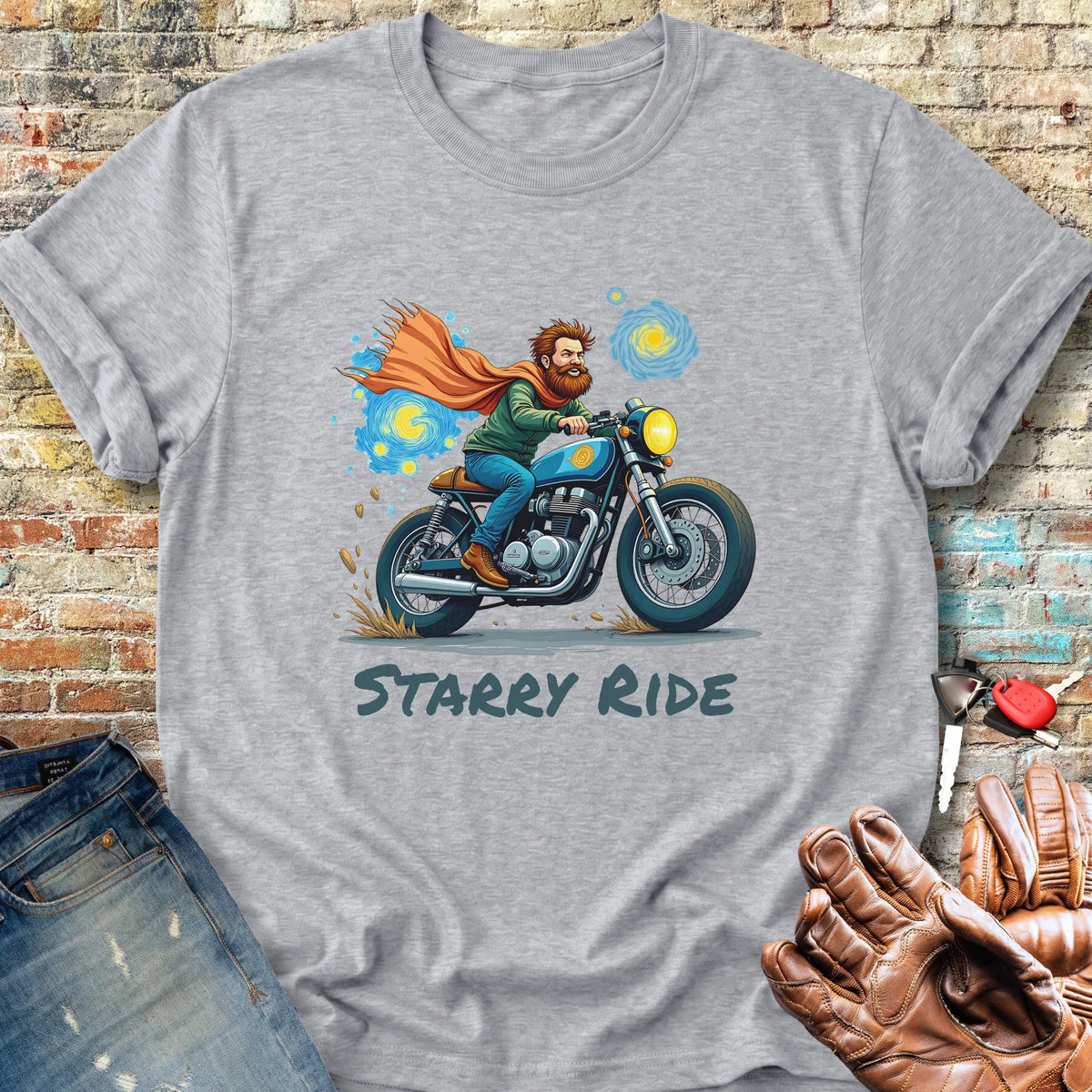 Starry Ride Classic T-Shirt - Sport Grey