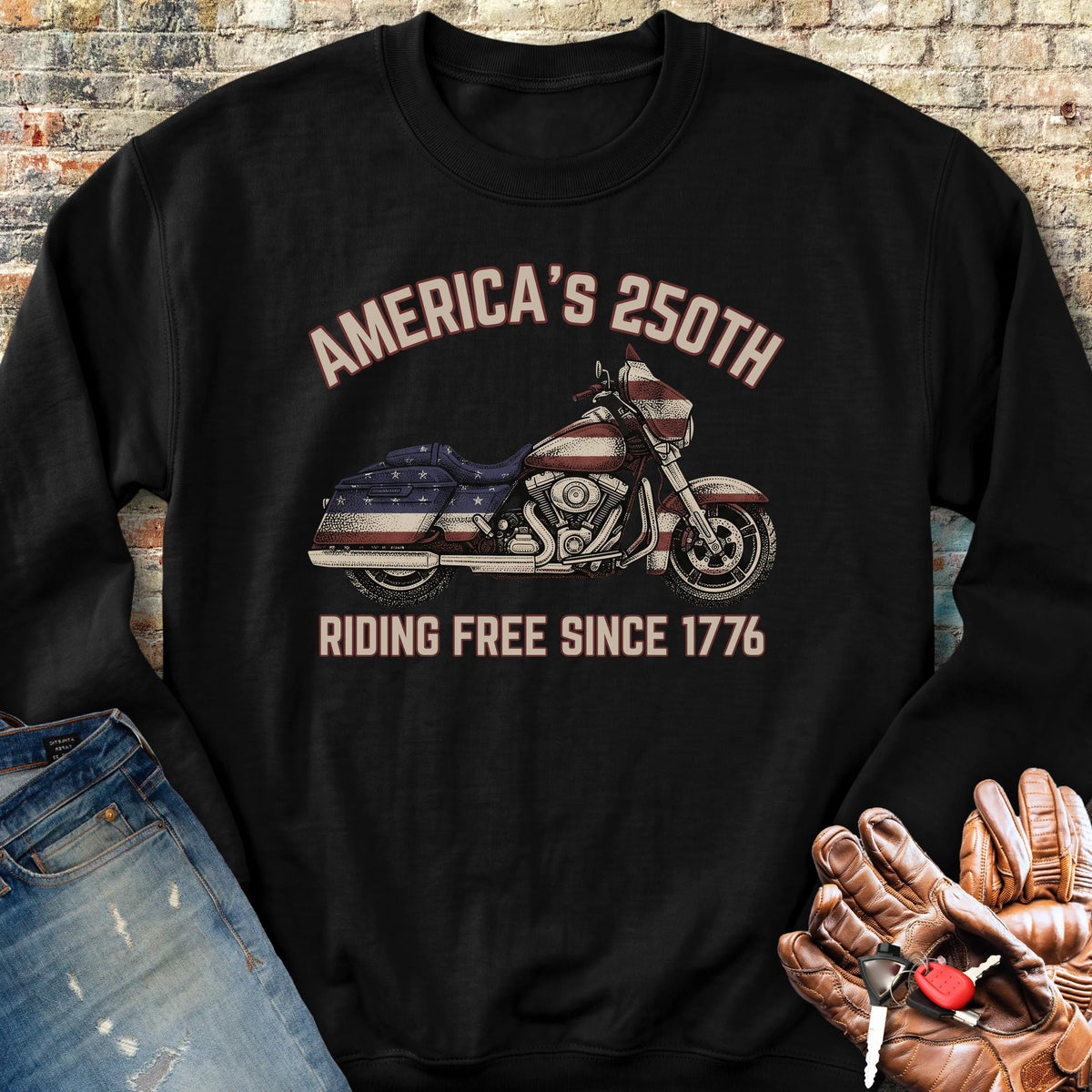 Stars & Stripes 250 Sweatshirt - Black