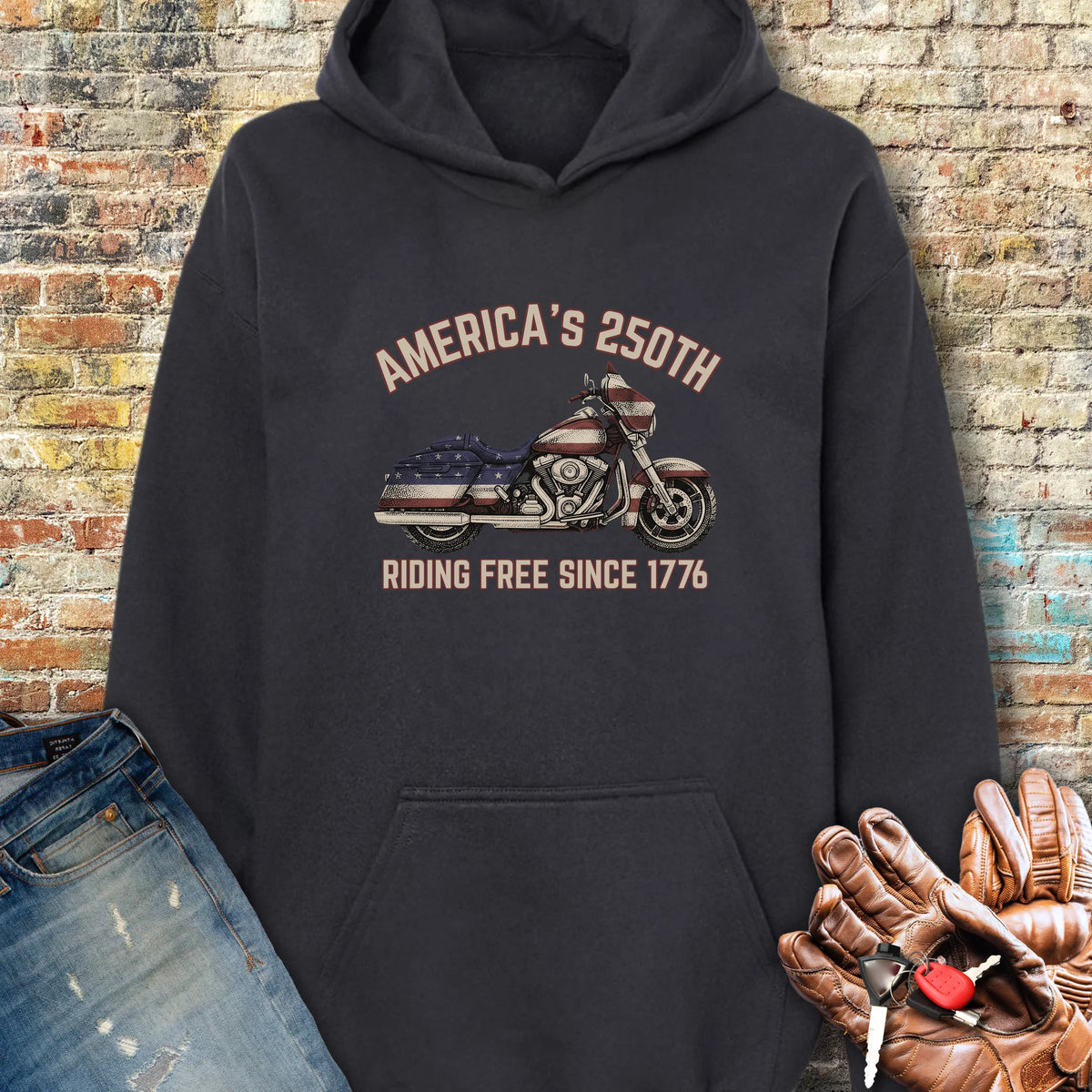 Stars & Stripes 250 Hoodie - Black