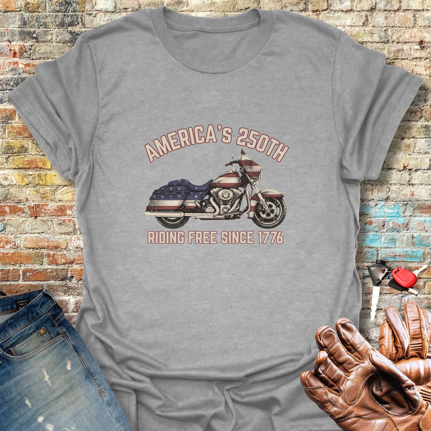 Stars & Stripes 250 T-Shirt - Sport Grey