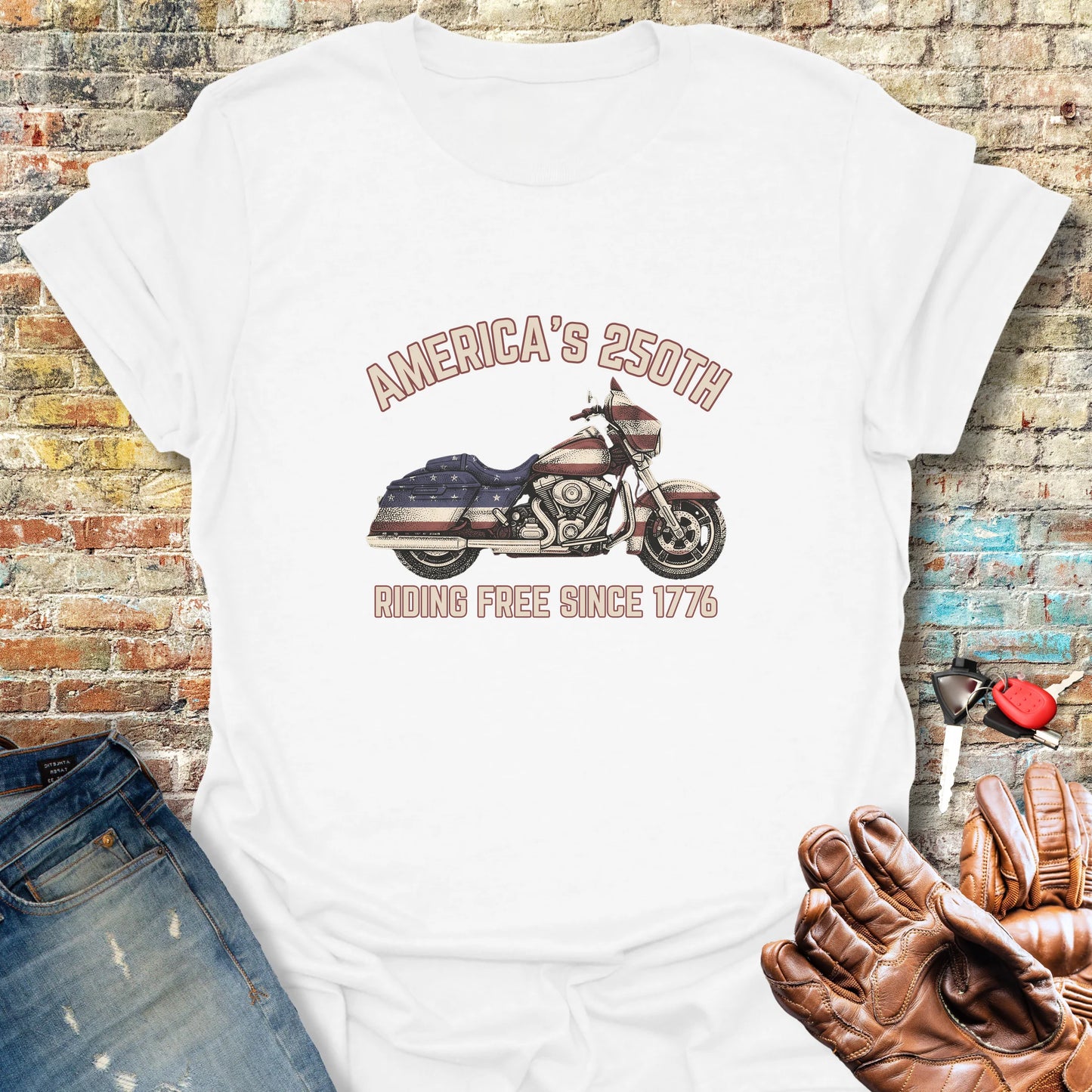 Stars & Stripes 250 T-Shirt - White