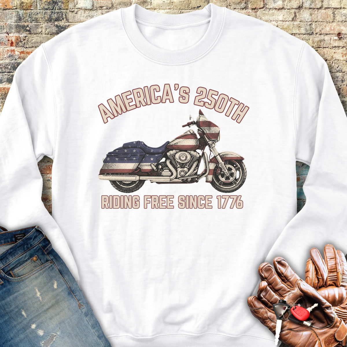 Stars & Stripes 250 Sweatshirt - White