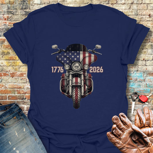 Stars & Stripes Ride T-Shirt - Navy