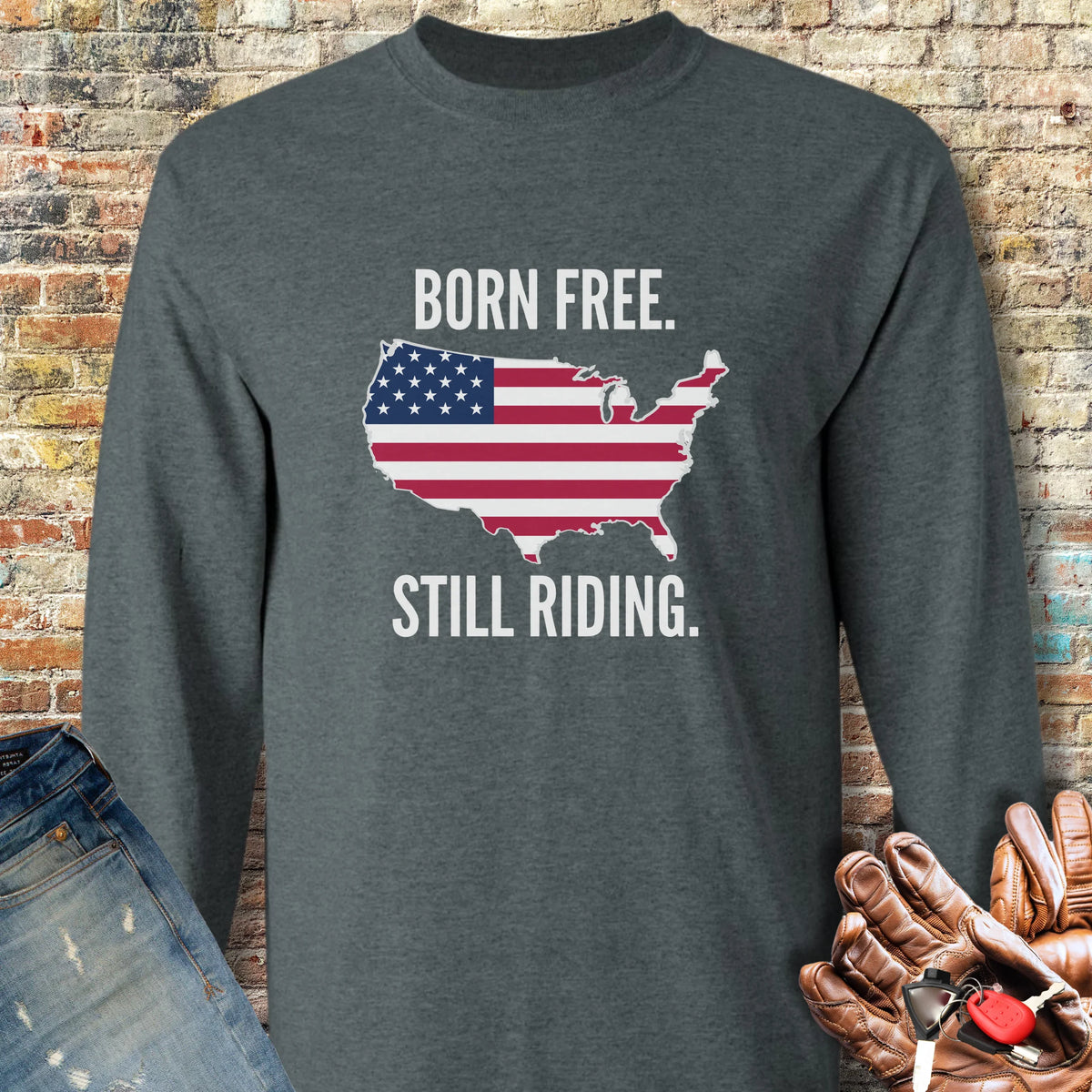States 250th Long Sleeve T-Shirt - Dark Heather