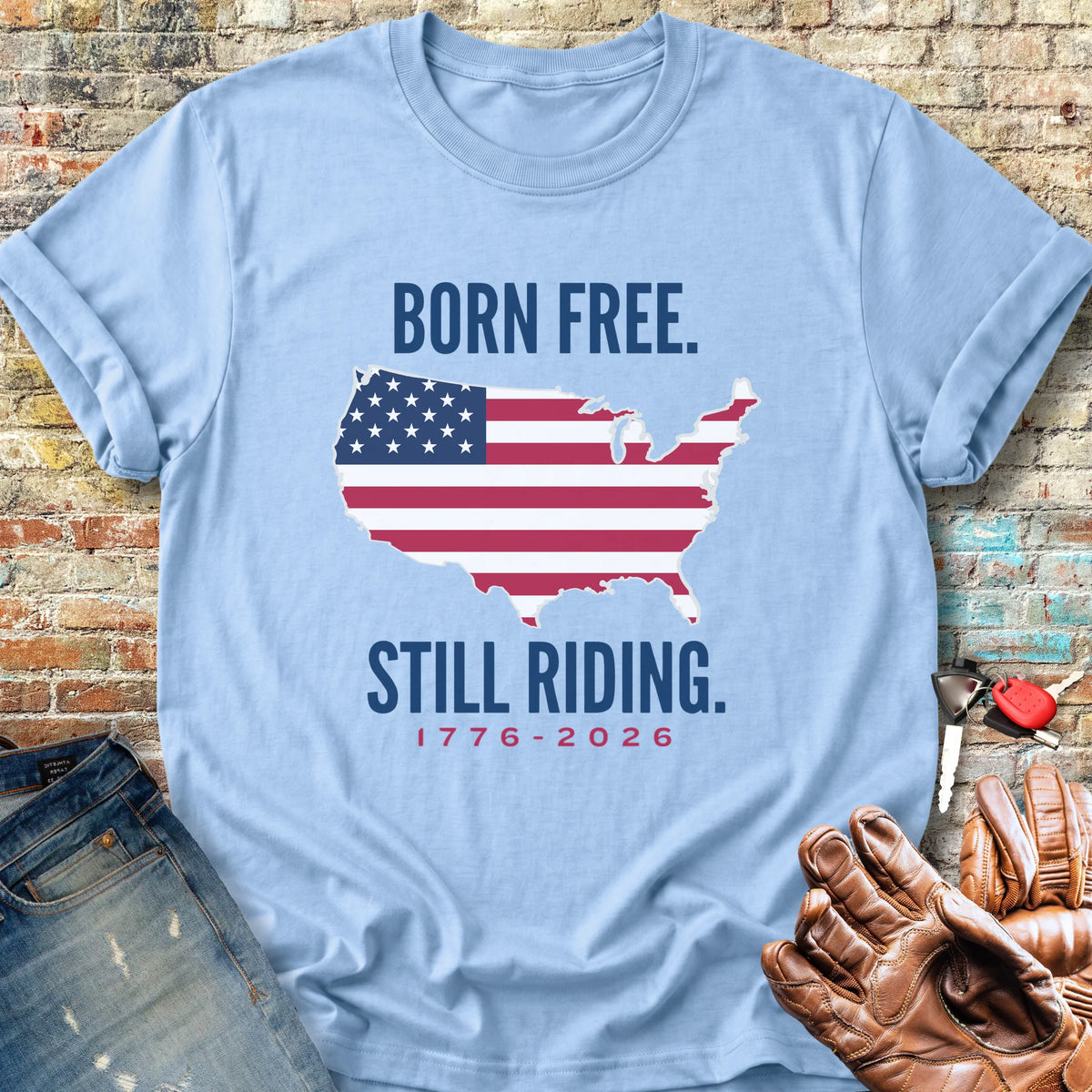 States 250th Classic T-Shirt - Light Blue
