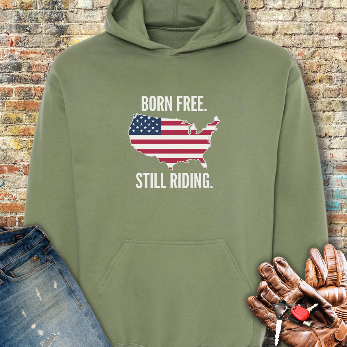 States 250th Hoodie - Military Green