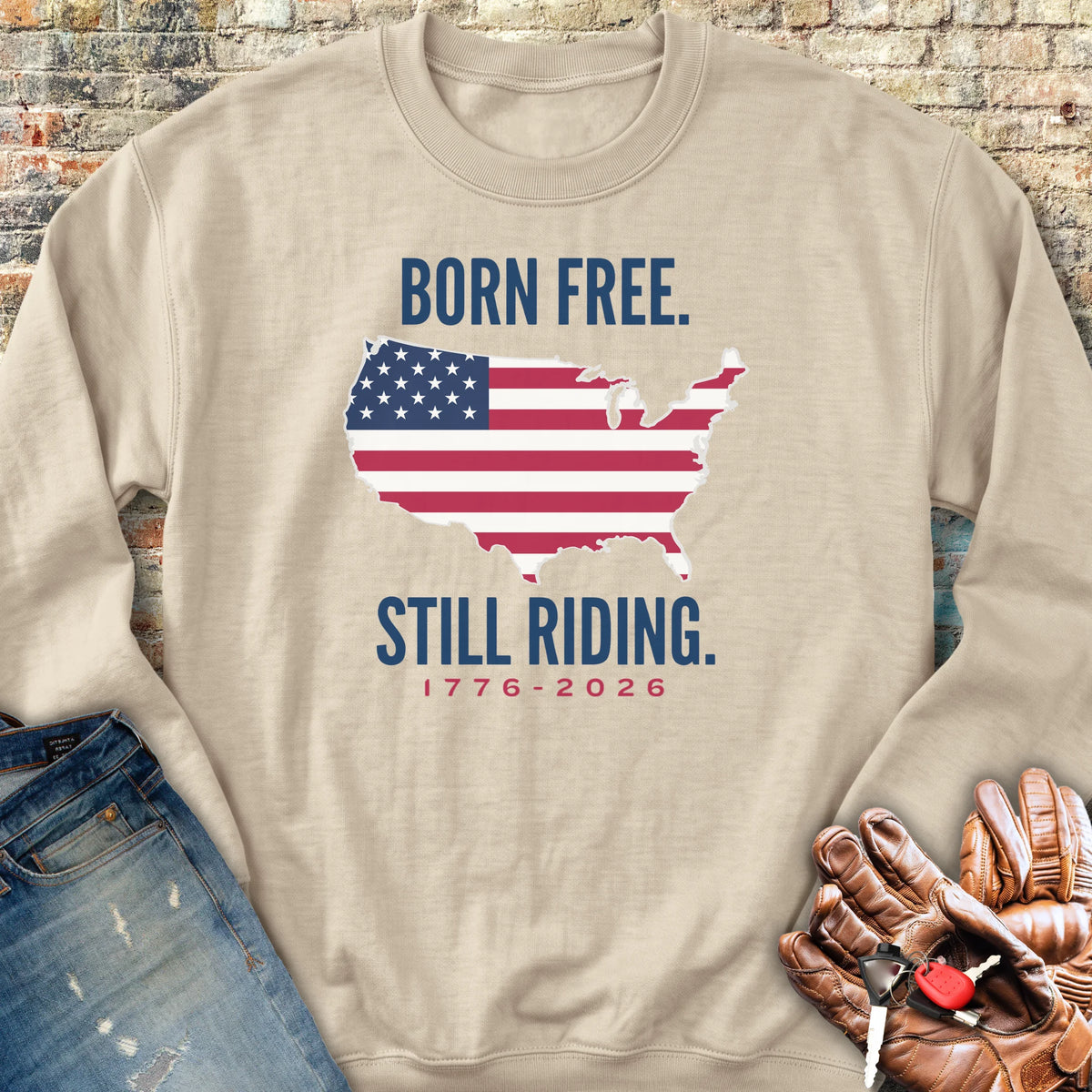 States 250th Sweatshirt - Sand