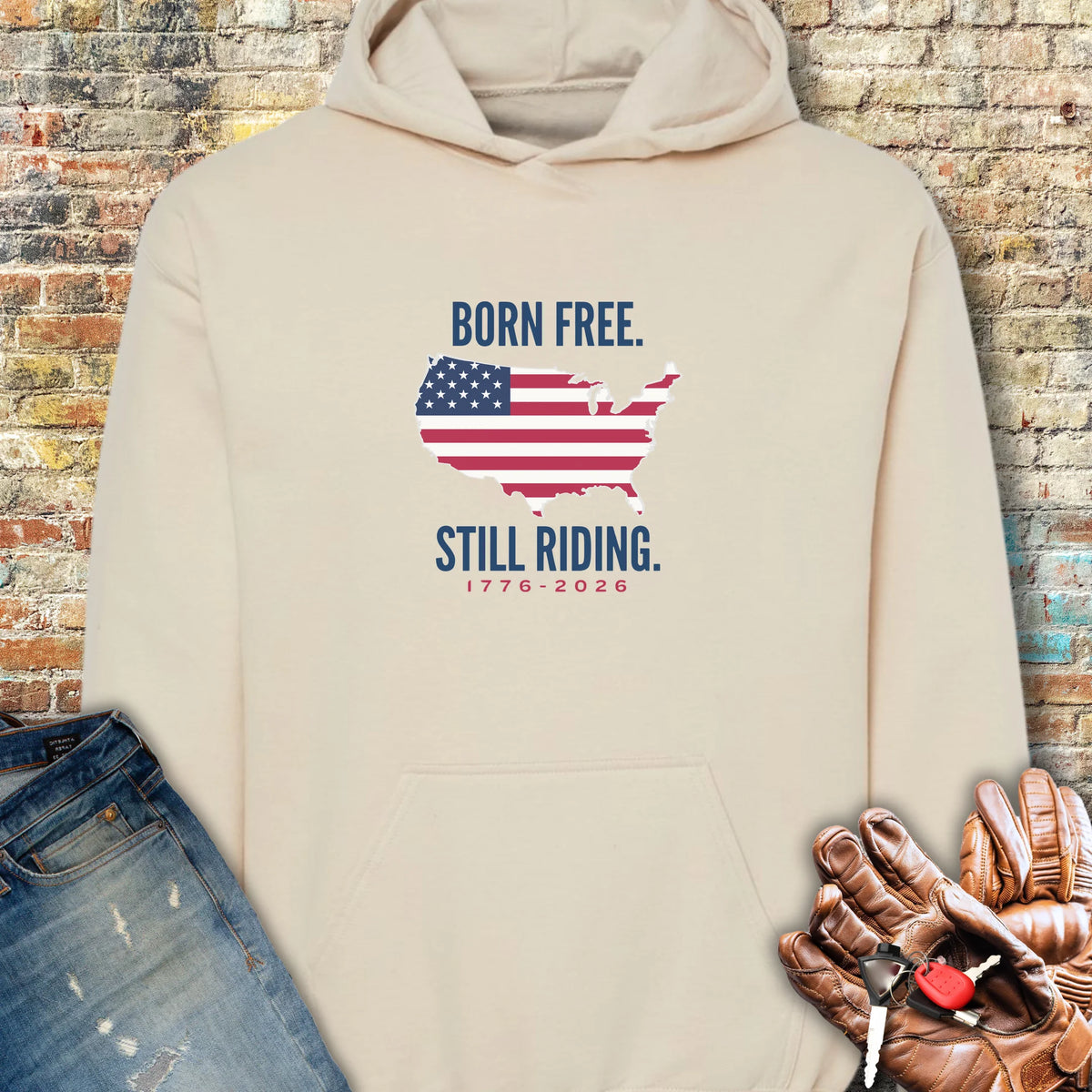 States 250th Hoodie - Sand