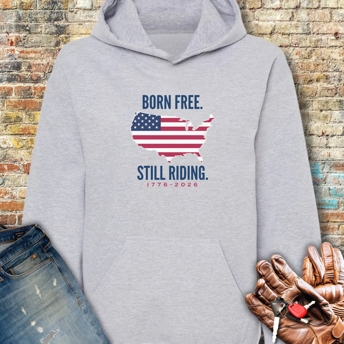 States 250th Hoodie - Sport Grey