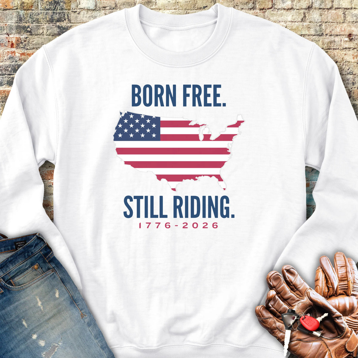 States 250th Sweatshirt - White