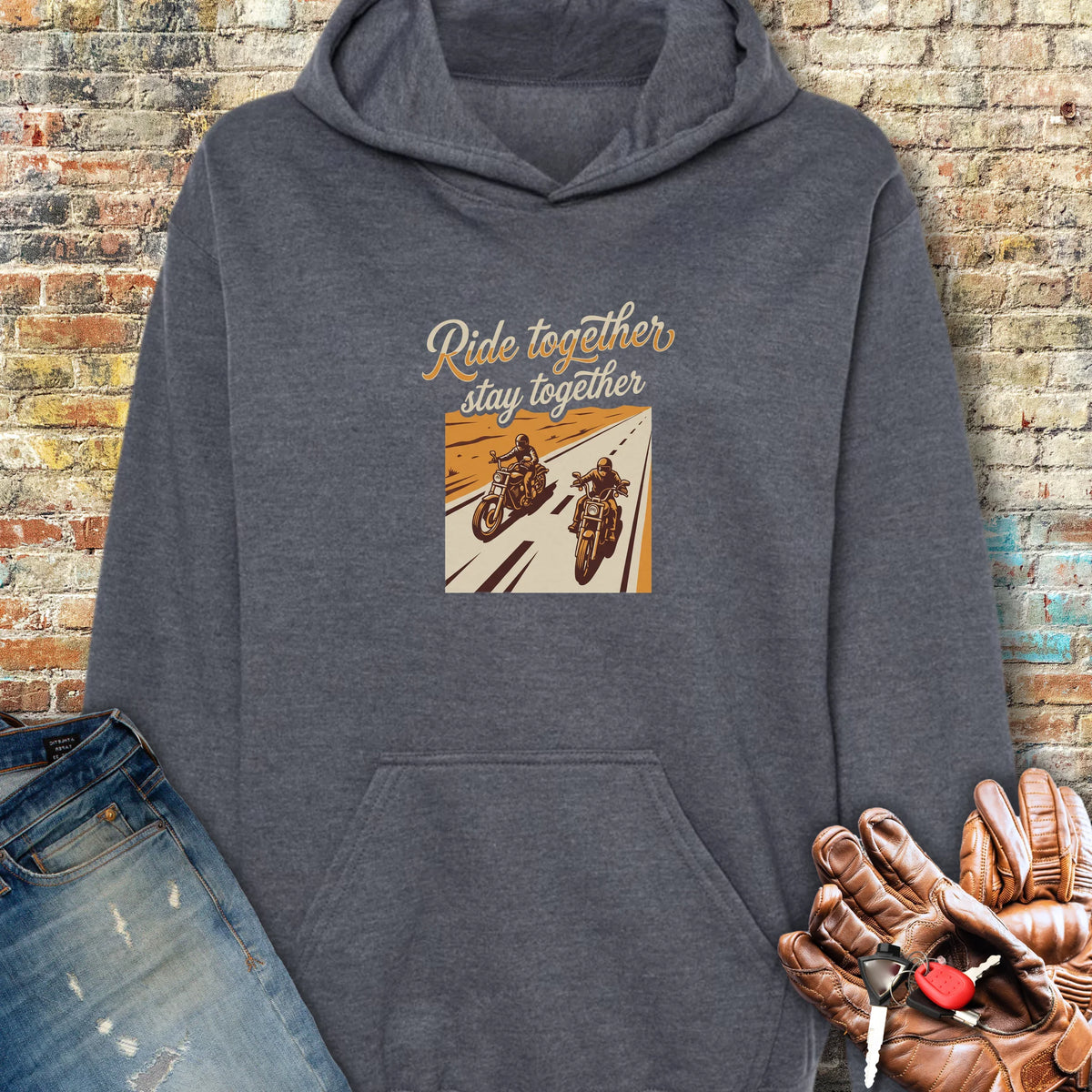 Stay Together Hoodie - Dark Heather