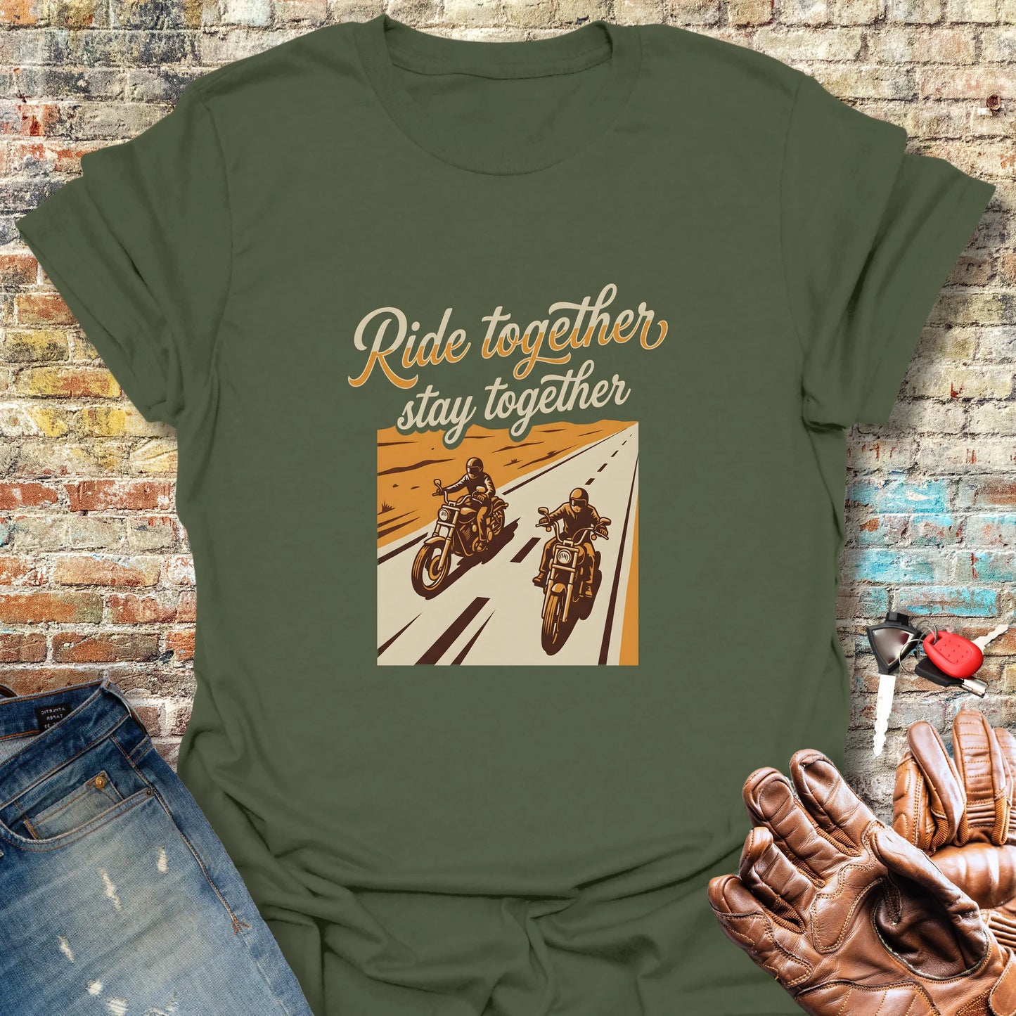Stay Together T-Shirt - Military Green