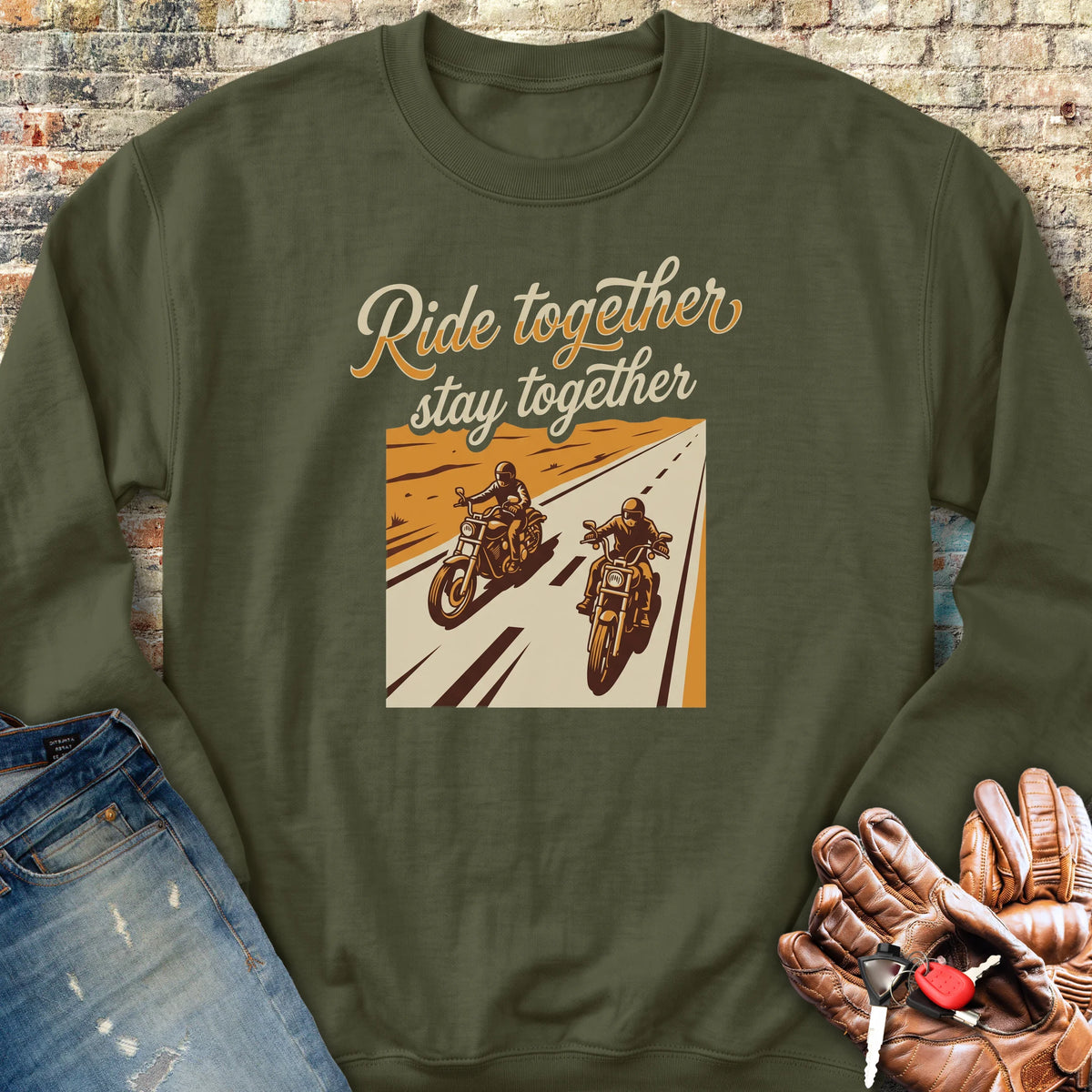 Stay Together Sweatshirt - Military Green