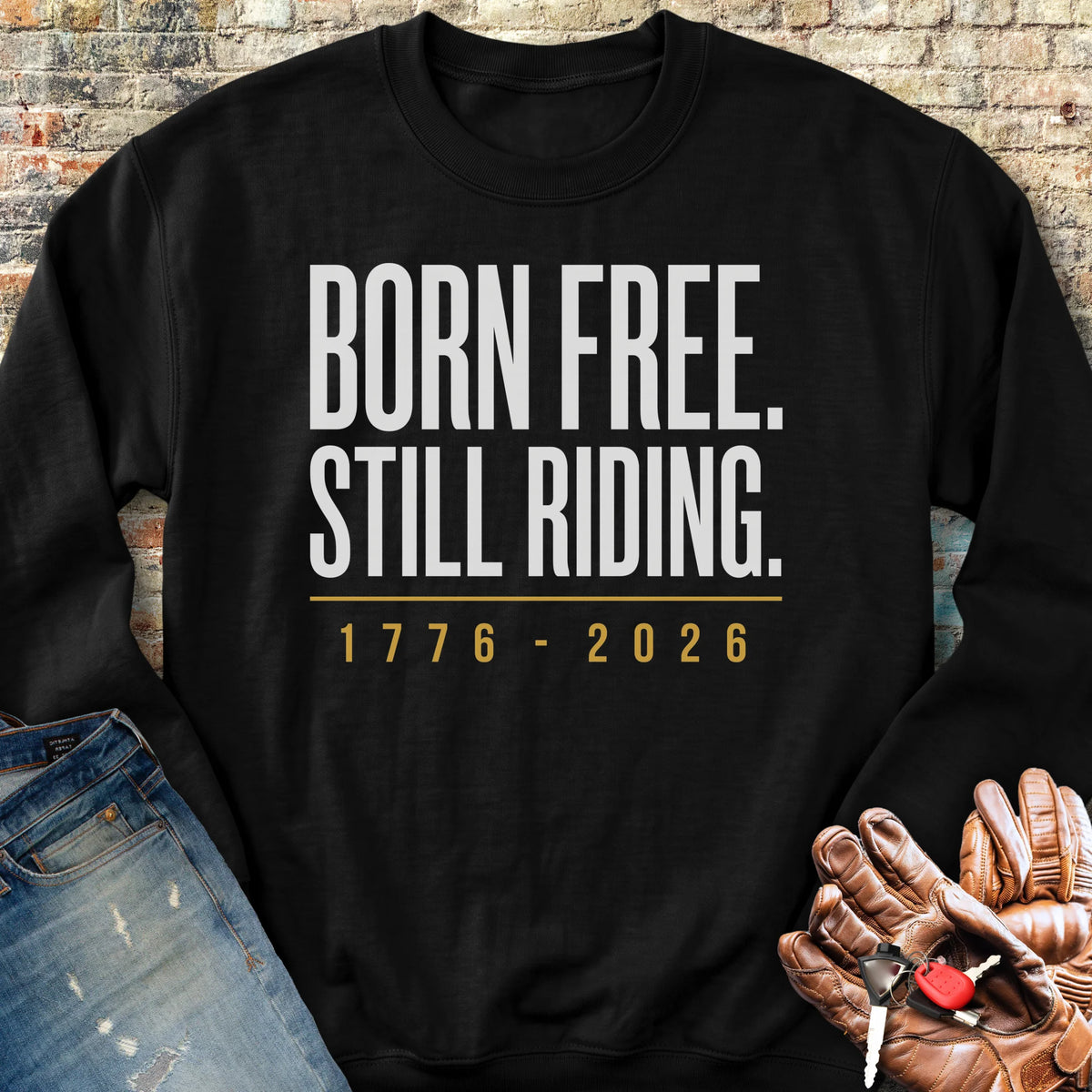 Still Riding 250th Sweatshirt - Black