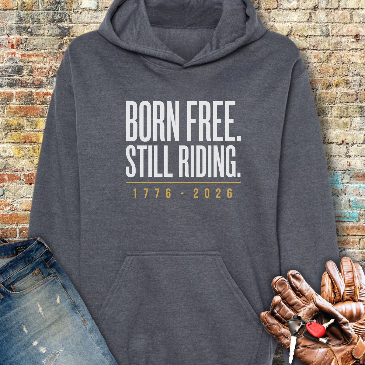 Still Riding 250th Hoodie - Dark Heather