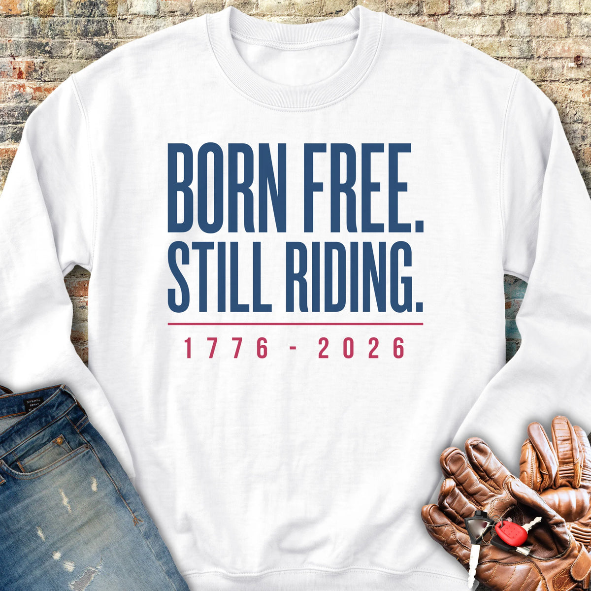 Still Riding 250th Sweatshirt - White