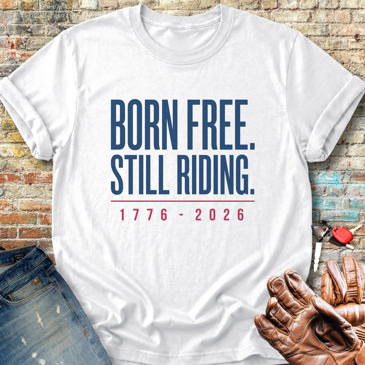 Still Riding 250th Classic T-Shirt - White