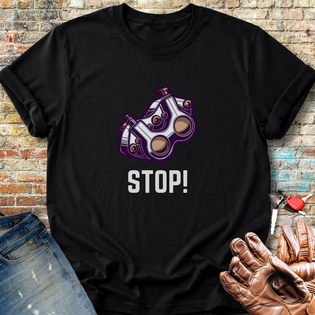 Stop! Classic T-Shirt - Black