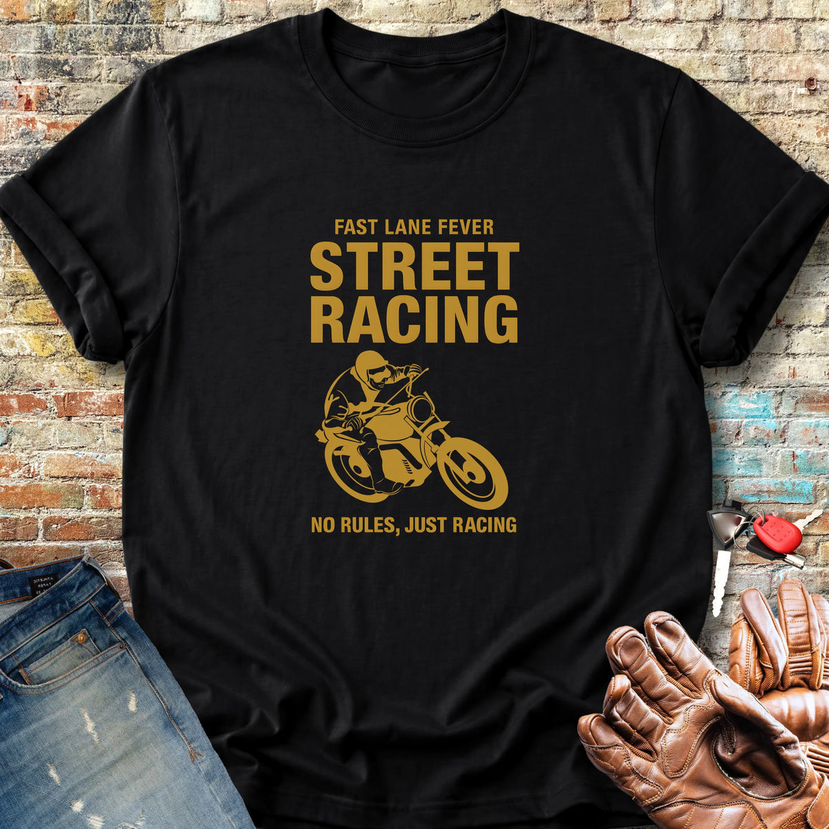 Street Racing Classic T-Shirt - Black