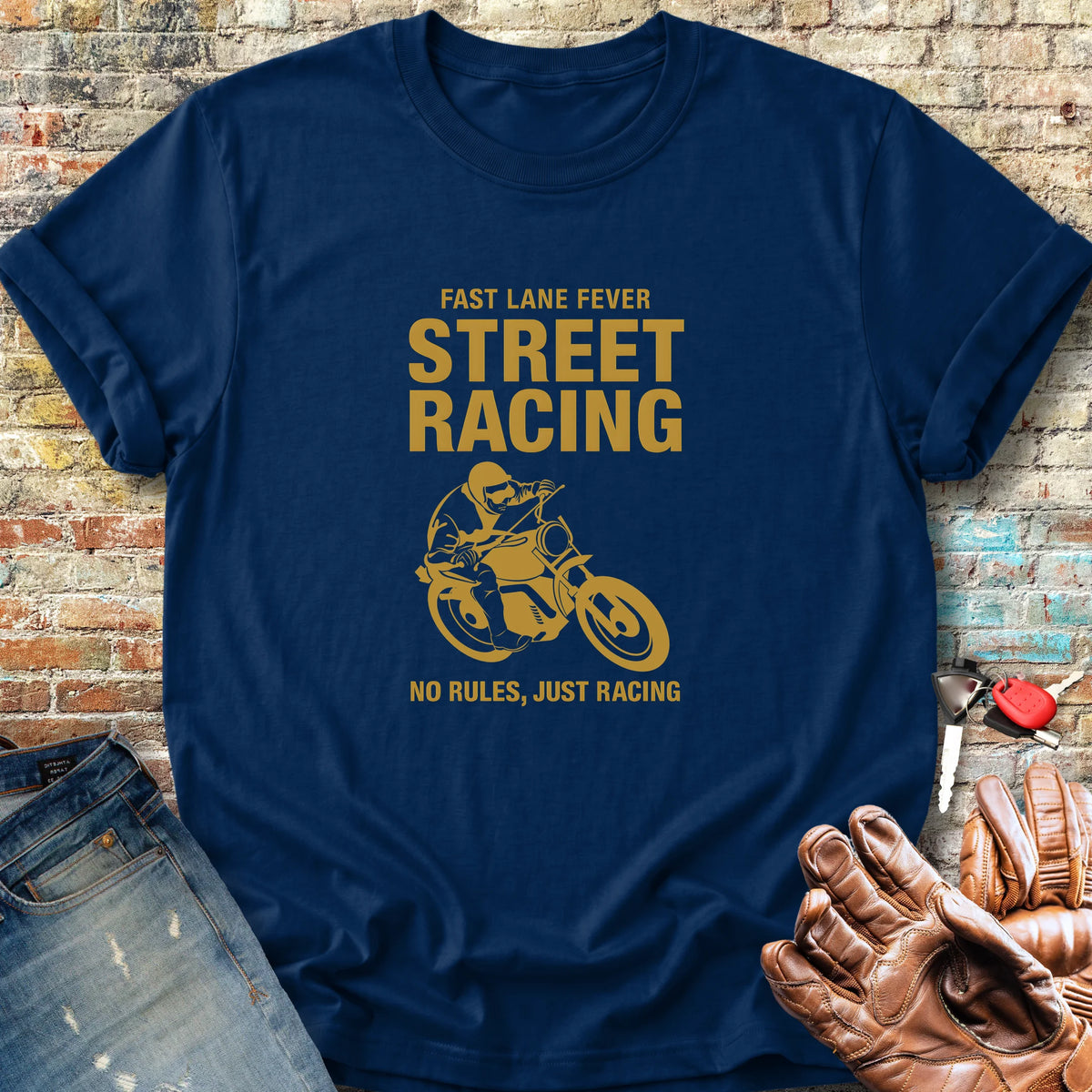 Street Racing Classic T-Shirt - Navy