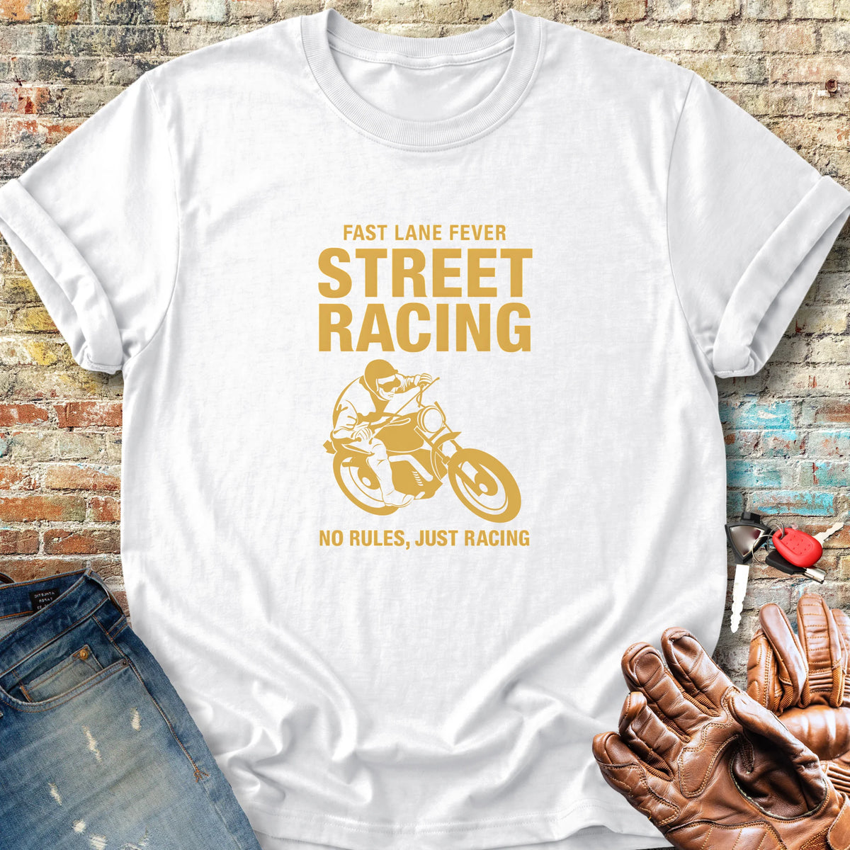 Street Racing Classic T-Shirt - White