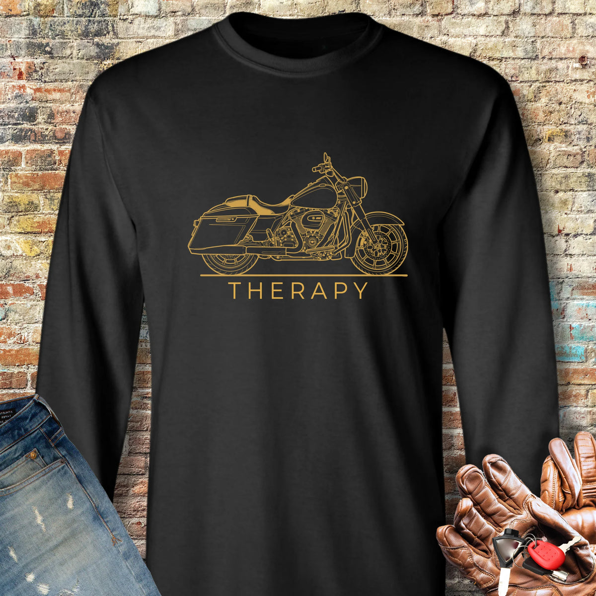 Street Therapy Long Sleeve T-Shirt - Black