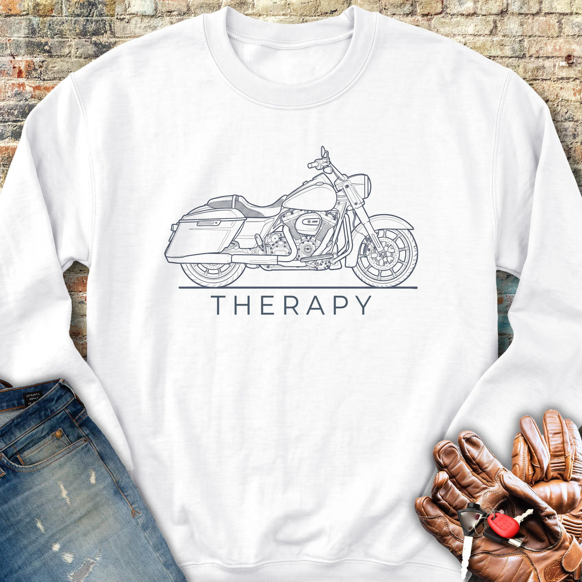 Street Therapy Sweatshirt - White