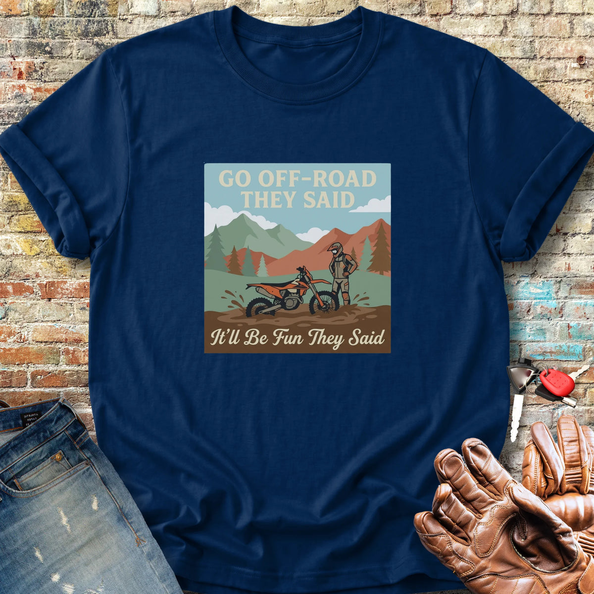 Stuck In The Mud Classic T-Shirt - Navy