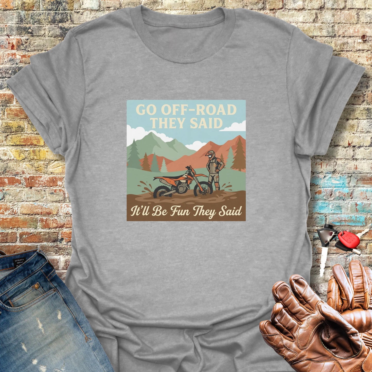 Stuck In The Mud T-Shirt - Sport Grey