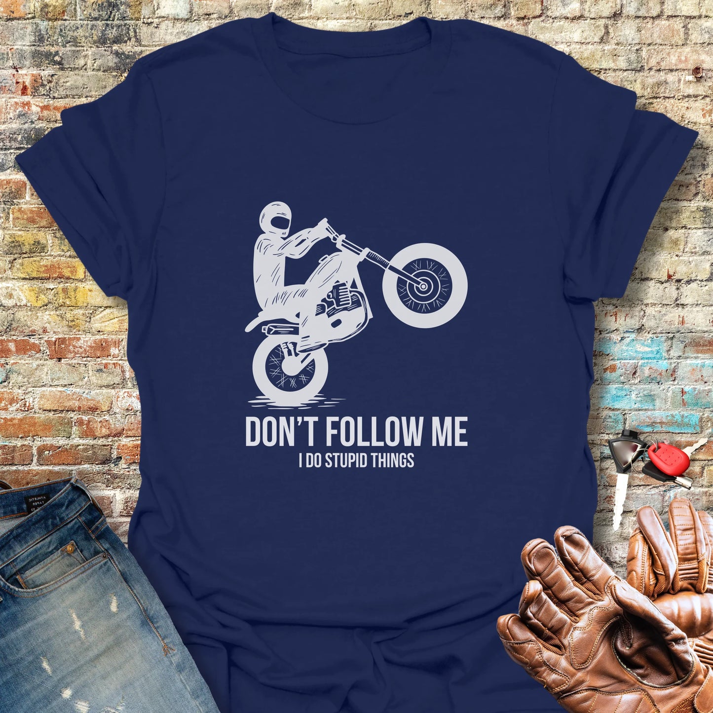 Stupid Things T-Shirt - Navy