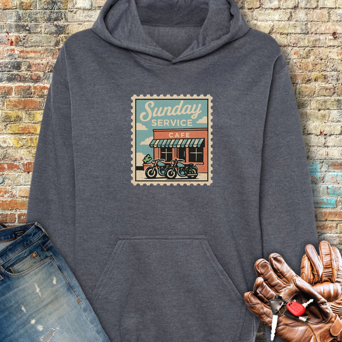 Sunday Service Hoodie - Dark Heather