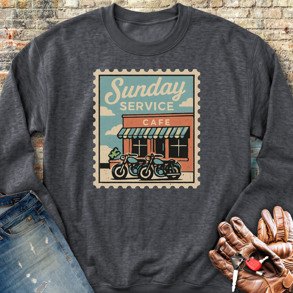 Sunday Service Sweatshirt - Dark Heather