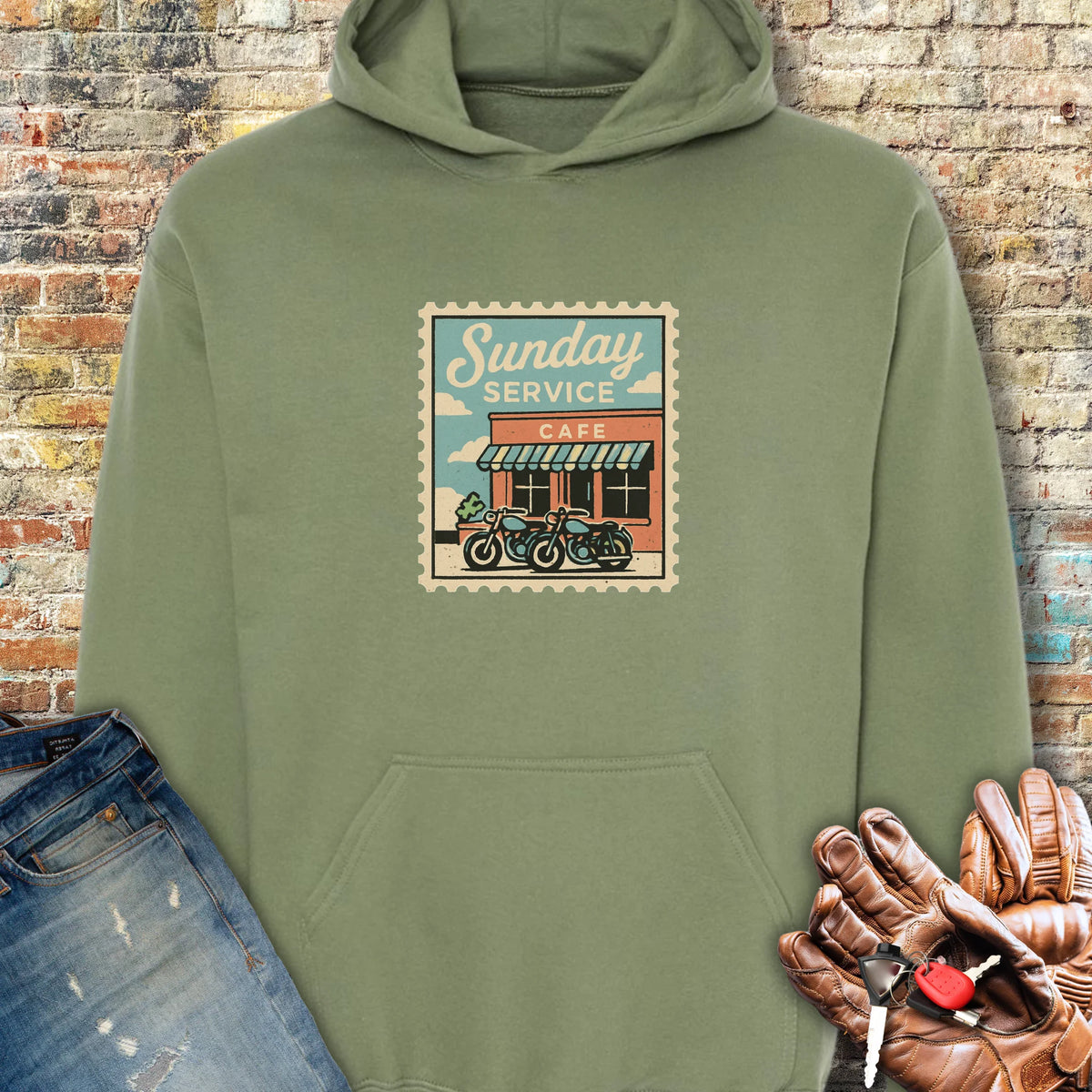 Sunday Service Hoodie - Military Green