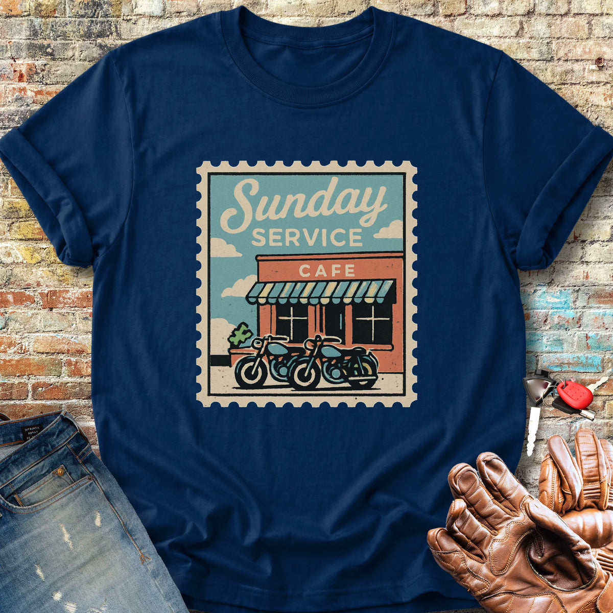 Sunday Service Classic T-Shirt - Navy