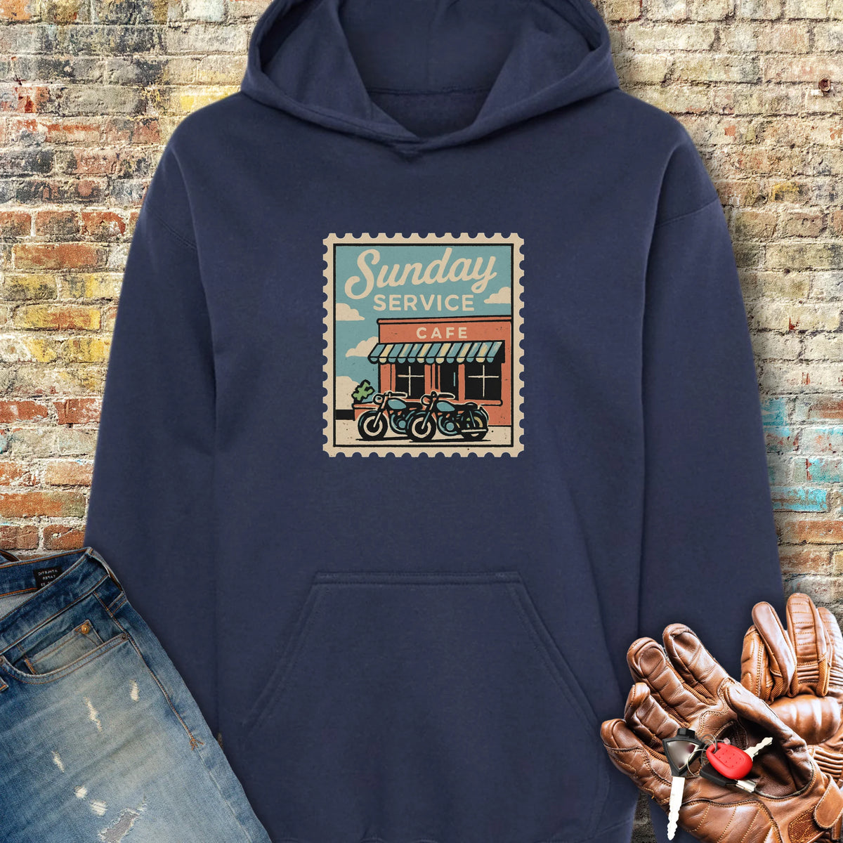 Sunday Service Hoodie - Navy