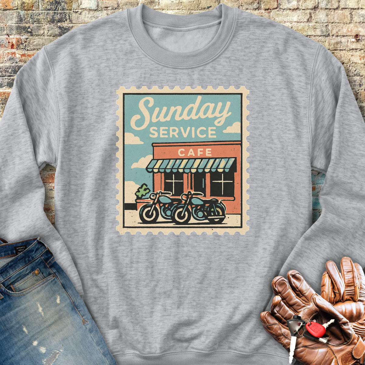 Sunday Service Sweatshirt - Sport Grey