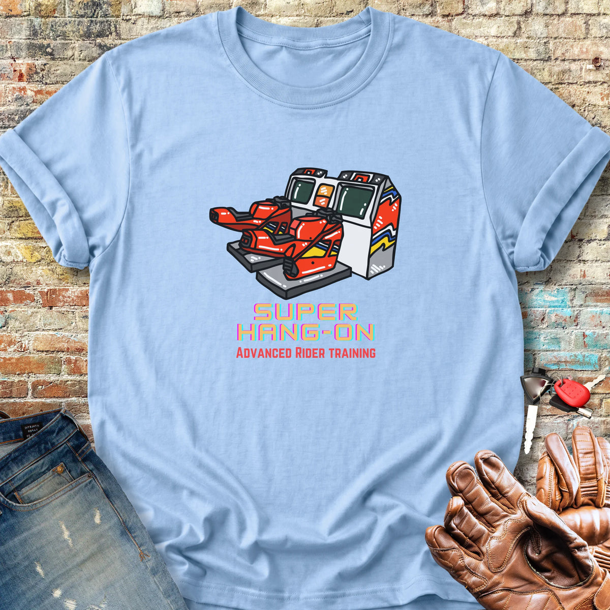 Super Hang-On Classic T-Shirt - Light Blue