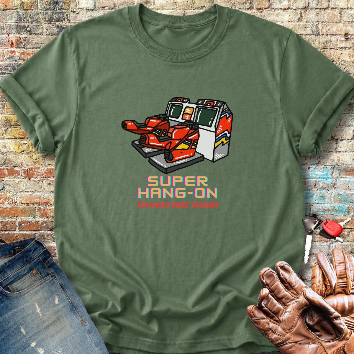 Super Hang-On Classic T-Shirt - Military Green