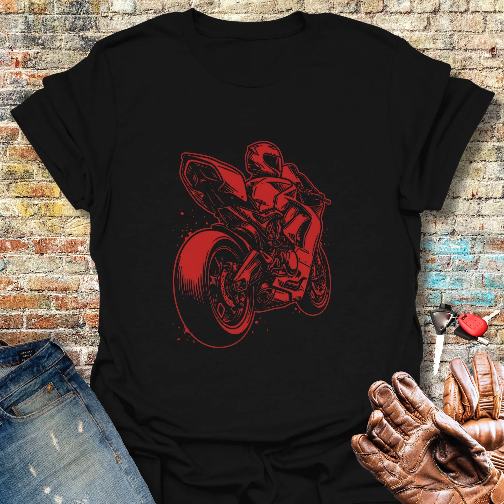 Superbike Three-Quarter T-Shirt - Black